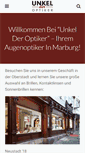 Mobile Screenshot of optiker-unkel.de